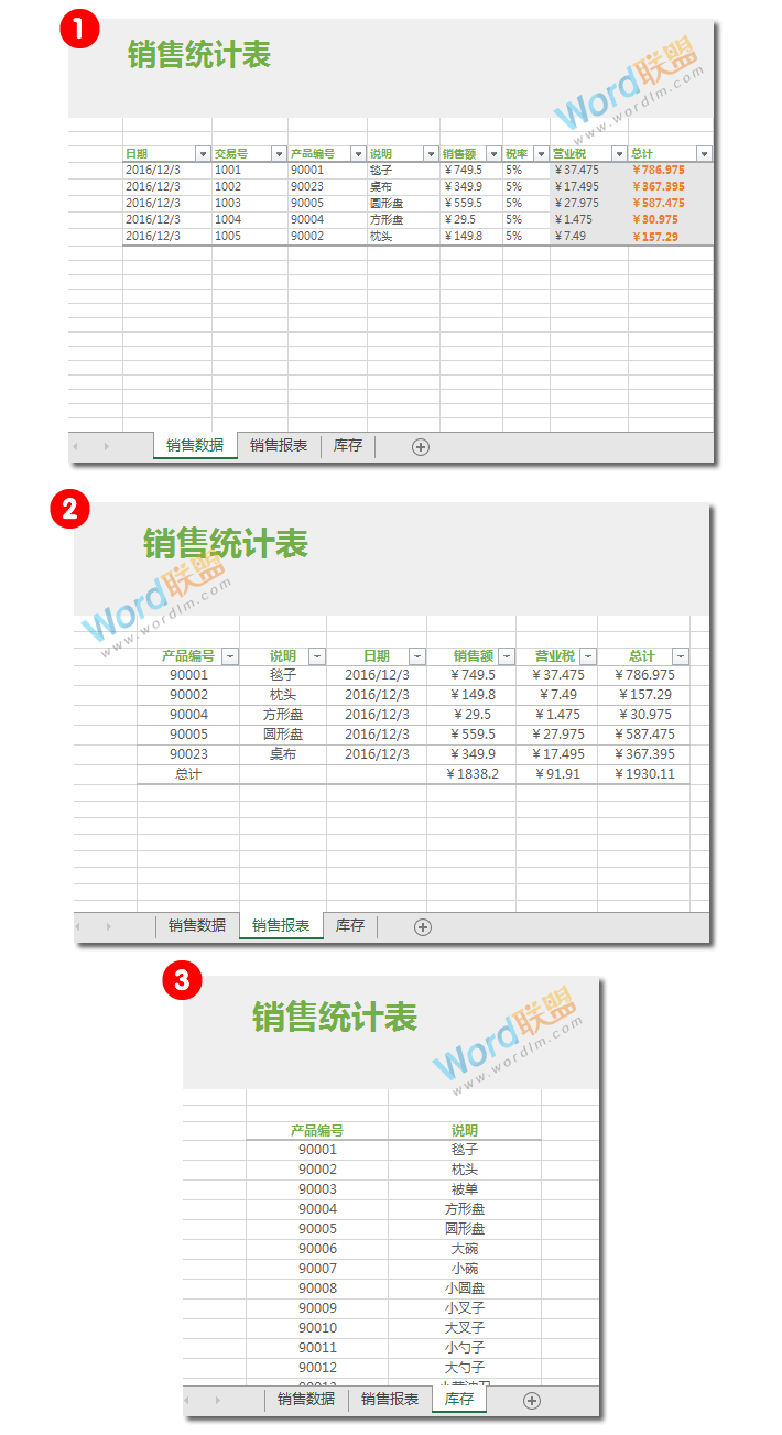 非常有创意的 | Excel制作漂亮的切换式销售统计表